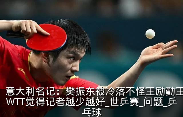 意大利名记:樊振东被冷落不怪王励勤王皓,WTT觉得记者越少越好_世乒赛_问题_乒乓球